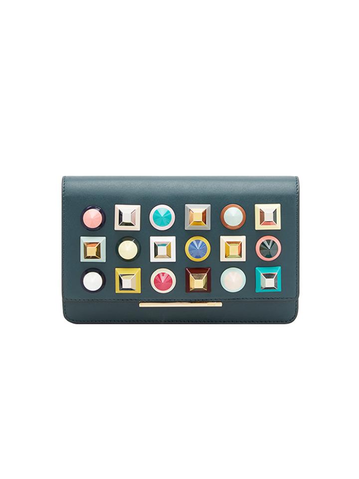 Fendi Rainbow Clutch Bag - Green