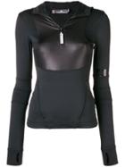 Adidas By Stella Mccartney Long-sleeve Fitted Top - Black