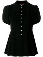 Alexa Chung Peplum Shirt - Black