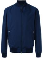 Ermenegildo Zegna Zip Up Bomber Jacket - Blue