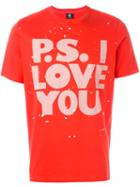 Ps By Paul Smith 'p.s. I Love You' Print T-shirt