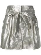 Iro Metallic Shorts - Silver