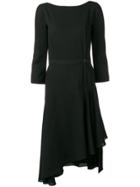 Lanvin Asymmetric Hem Dress - Black
