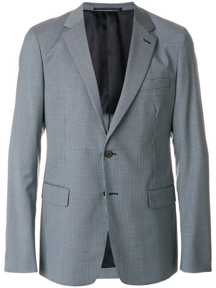 Prada Micro Checked Blazer - Green