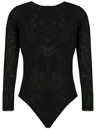 Andrea Bogosian Long Sleeved Bodysuit - Black