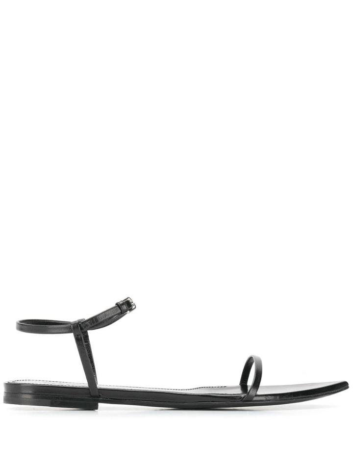 Jil Sander Pointed-toe Sandals - Black