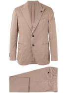 Pointed Lapels Two-piece Suit - Men - Cotton/polyester/spandex/elastane - 54, Nude/neutrals, Cotton/polyester/spandex/elastane, Gabriele Pasini