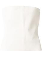 Yves Saint Laurent Vintage Strapless Fitted Top - White