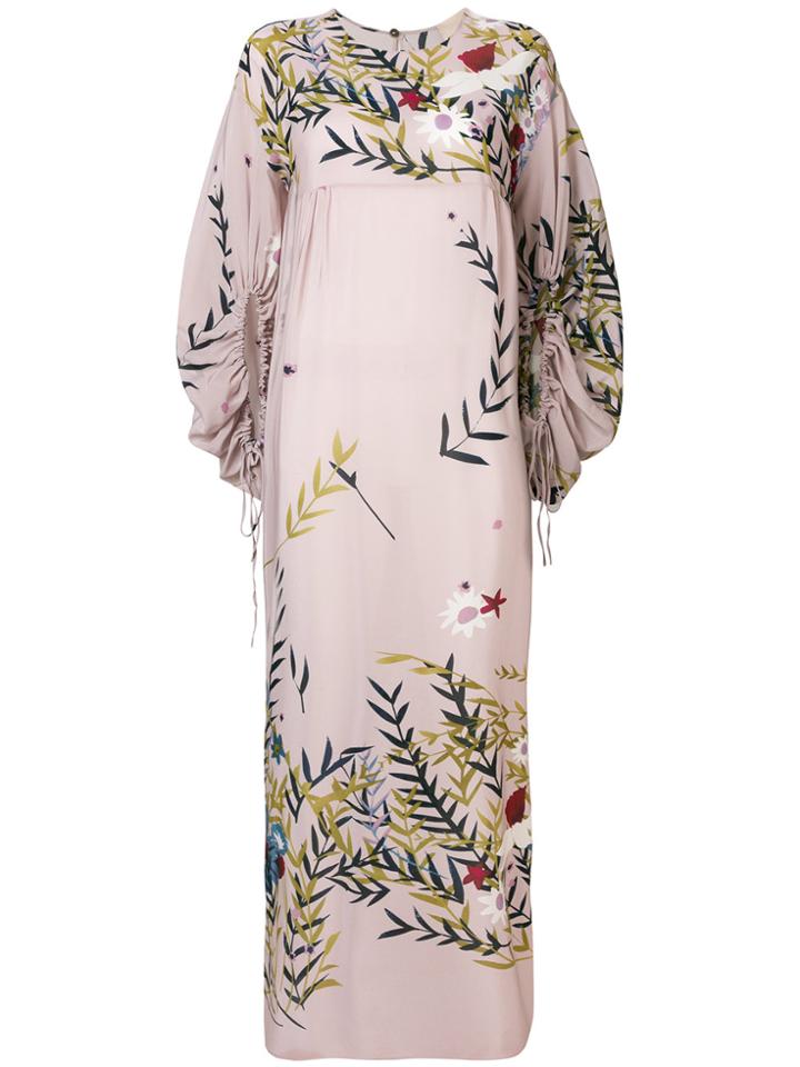 Erika Cavallini Long Printed Dress - Pink & Purple