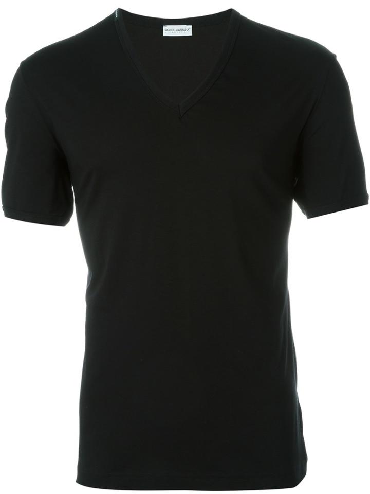 Dolce & Gabbana Underwear V-neck T-shirt - Black