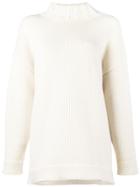 Alexander Mcqueen Chunky Turtle Neck Knit - White