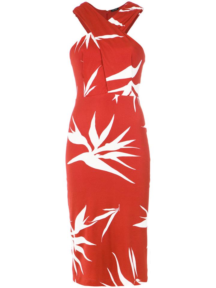 Tufi Duek Fitted Midi Dress - Red