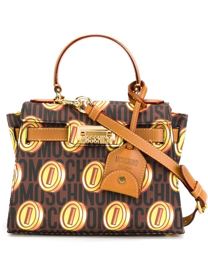 Moschino 'super Moschino' Monogrammed Tote, Women's, Brown