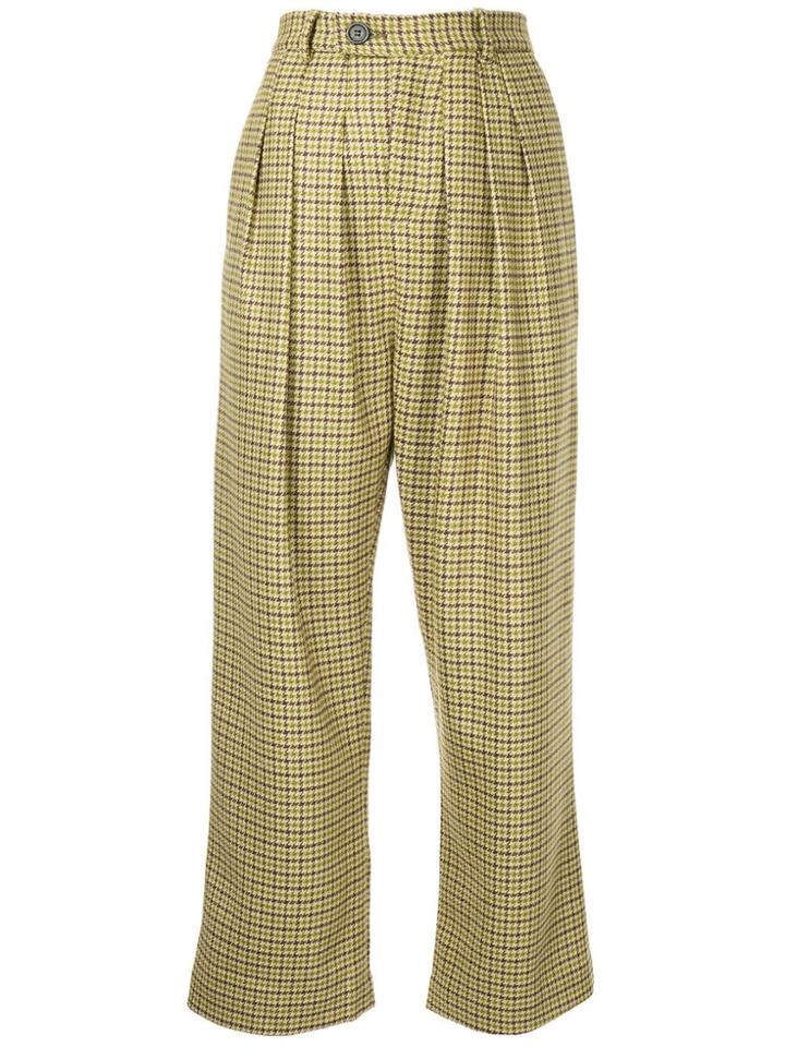 Strateas Carlucci Check Print Trousers - Multicolour