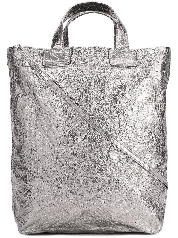 Zilla Metallic (grey) Medium Tote, Women's
