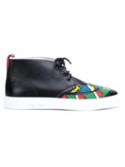 Del Toro Shoes Chukka Hi-top Sneakers, Men's, Size: 9, Black, Nappa Leather/other Fibers