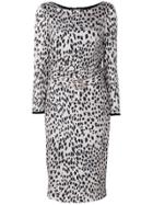 Roberto Cavalli Leopard Print Dress - Black
