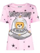 Moschino Teddy Logo Short-sleeve T-shirt - Pink & Purple