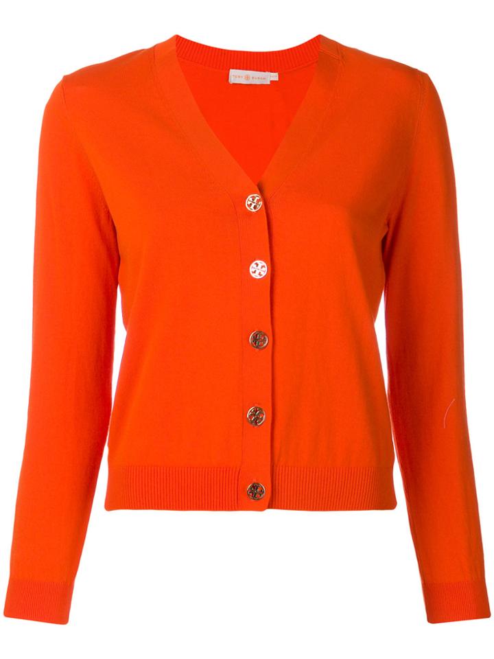 Tory Burch Margeaux Cardigan - Yellow & Orange