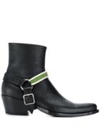 Calvin Klein 205w39nyc Buckle Detail Boots - Black