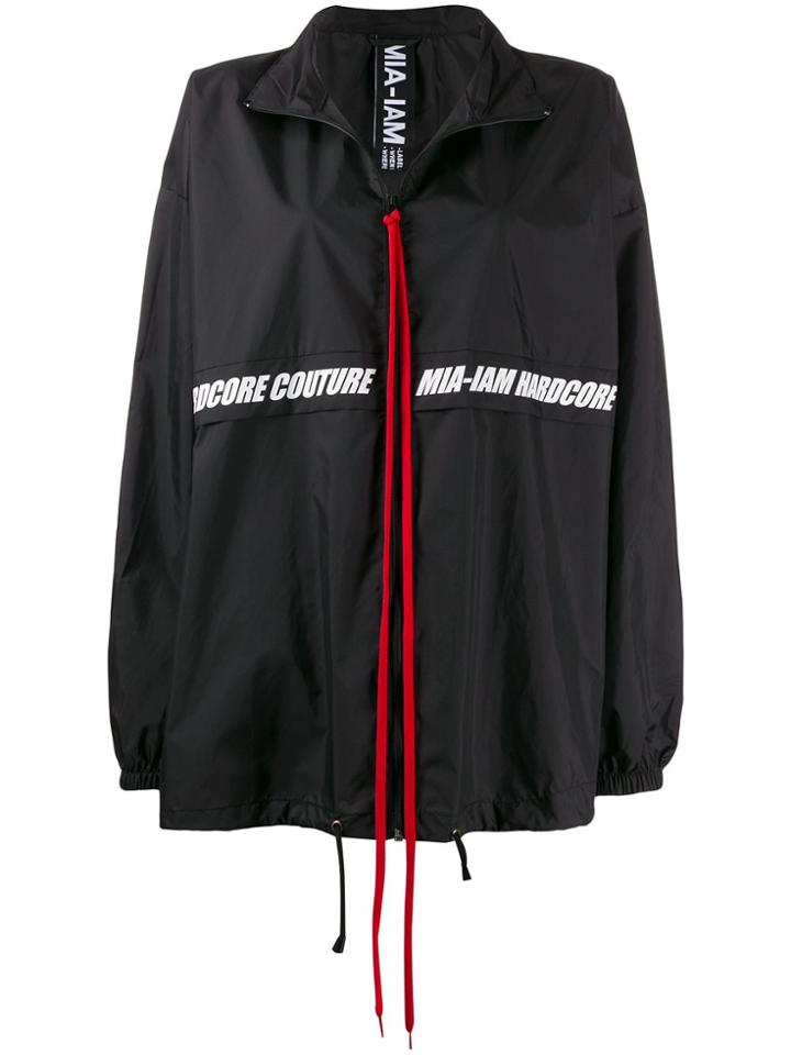 Mia-iam Rear Logo Jacket - Black