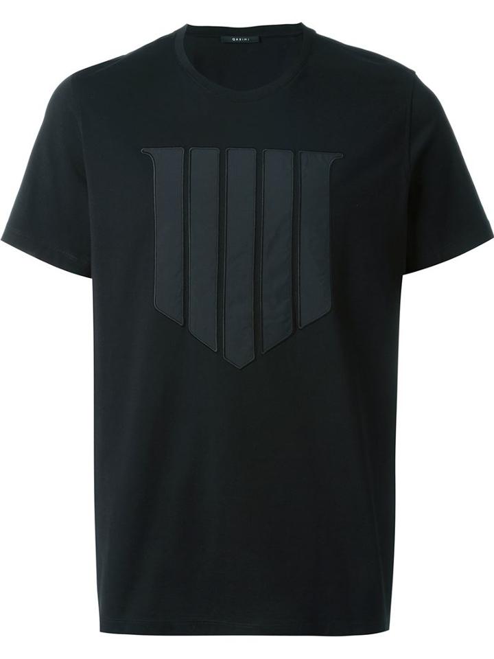 Qasimi Alur T-shirt, Men's, Size: S, Black, Cotton