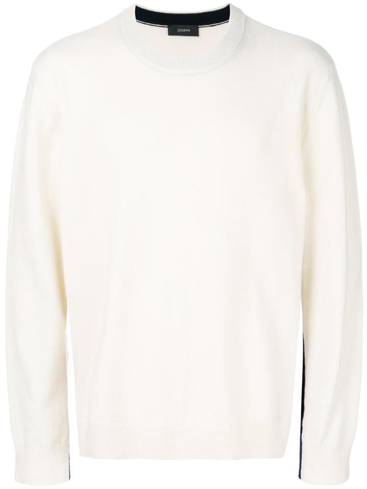 Joseph Crew Neck Jumper - White