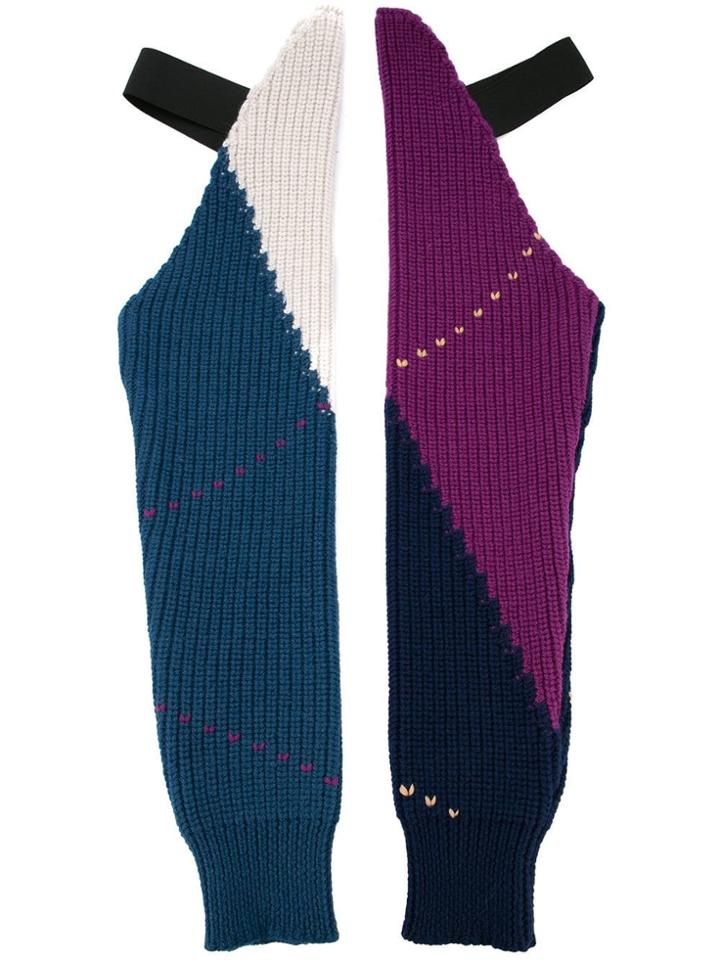 Raf Simons Colour-block Gloves - Multicolour