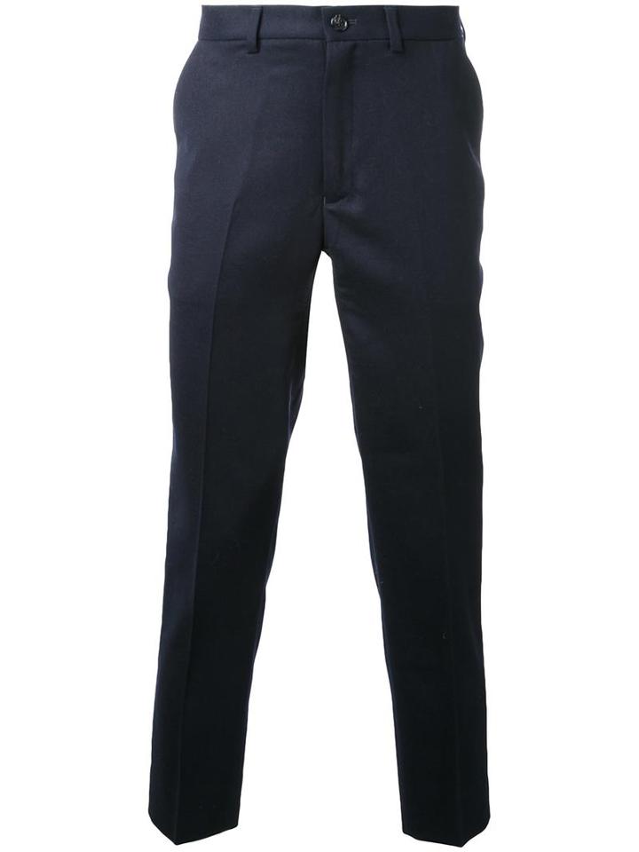 En Route Straight Cropped Trousers, Men's, Size: 4, Black, Wool