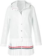 Thom Browne Pleated Hooded Jacket - White