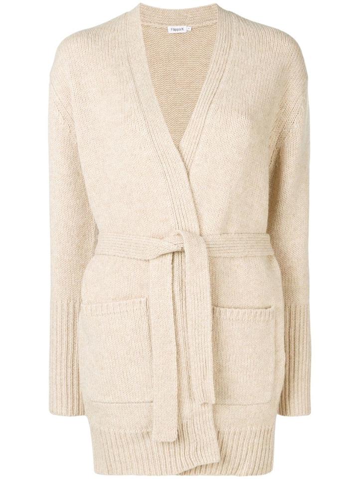 Filippa-k Chunky Mid Cardigan - Neutrals