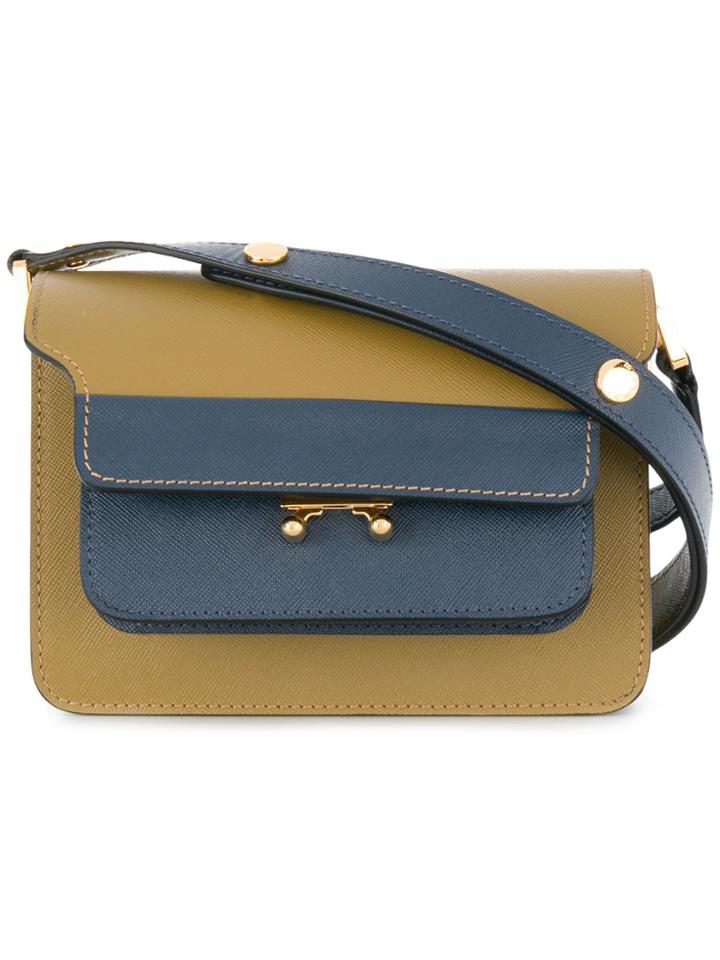 Marni Mini Trunk Shoulder Bag - Green