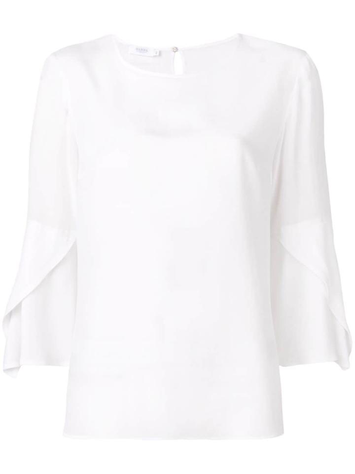Barba Bell Sleeve Top - White