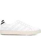 Off-white Striped Sneakers, Men's, Size: 40, White, Leather/rubber