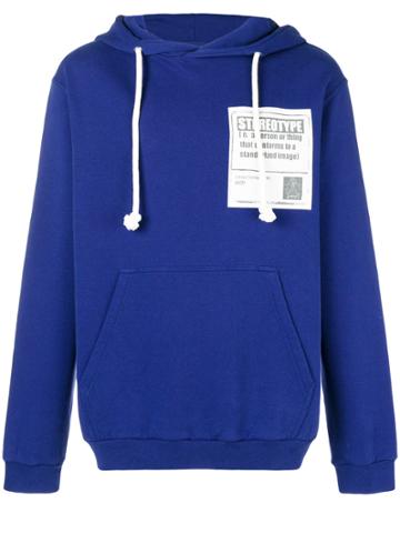 Maison Margiela Stereotype Hoodie - Blue