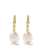 Wouters & Hendrix Gold 18kt Yellow Gold Organic Pearl Hoops