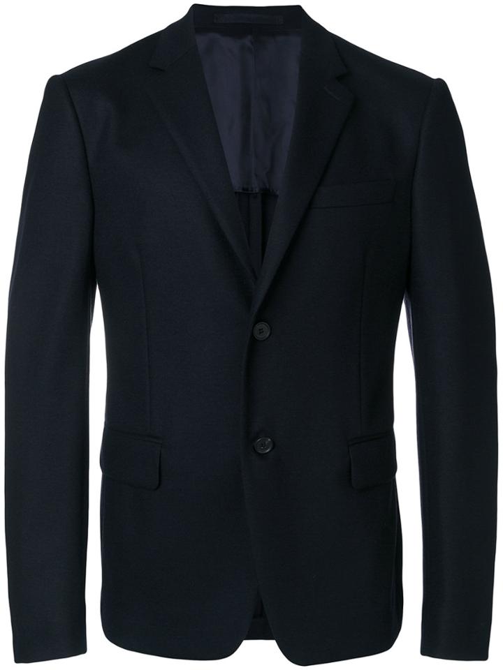 Prada Notched Lapel Blazer - Blue