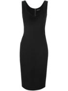 Twin-set Sweetheart Neck Fitted Dress, Women's, Size: Xs, Black, Viscose/polyamide/spandex/elastane/polyester