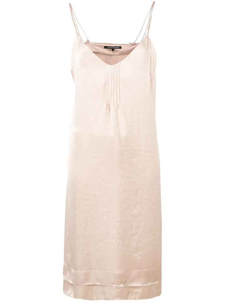 Luisa Cerano Spaghetti Strap Dress - Neutrals