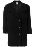 Krizia Vintage Single Breasted Coat - Black