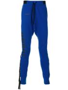 Unravel Project Drop-crotch Track Trousers - Blue