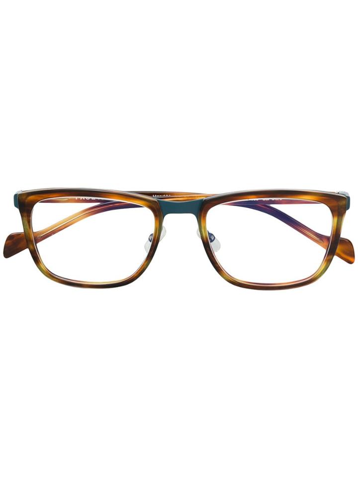Face À Face Tortoiseshell Square Glasses - Brown