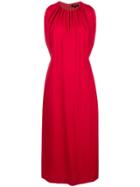 Derek Lam Sleeveless Shirred Mock Neck Dress