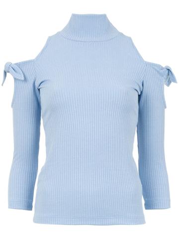 Framed Knots Top - Blue