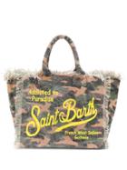 Mc2 Saint Barth Vanity Camouflage Print Beach Bag - Green