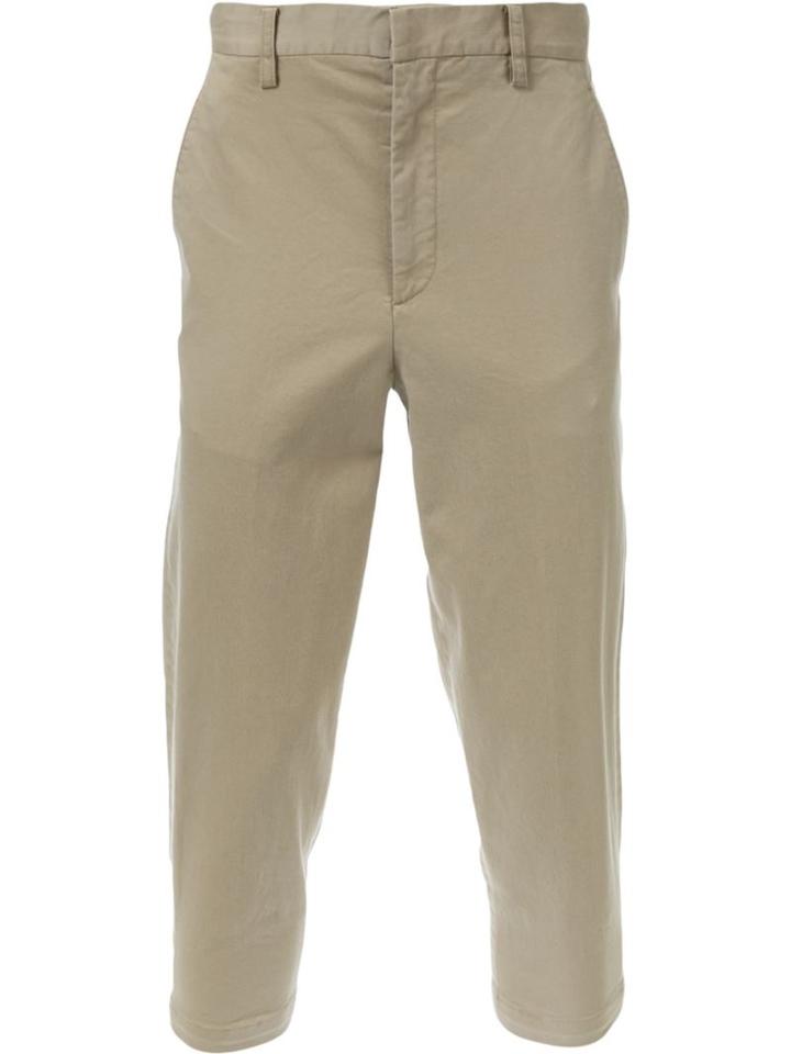 Cityshop Cropped Trousers, Men's, Size: M, Nude/neutrals, Cotton/polyurethane/tencel