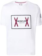 Moncler Gamme Bleu Logo Print T-shirt - White
