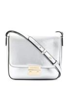 Emporio Armani Brand Crossbody Bag - Silver