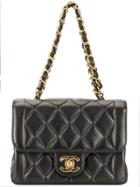 Chanel Vintage Edge Design Mini Chain Bag - Black