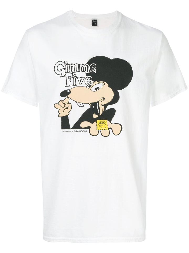 Brain Dead - Printed T-shirt - Men - Cotton - L, White, Cotton